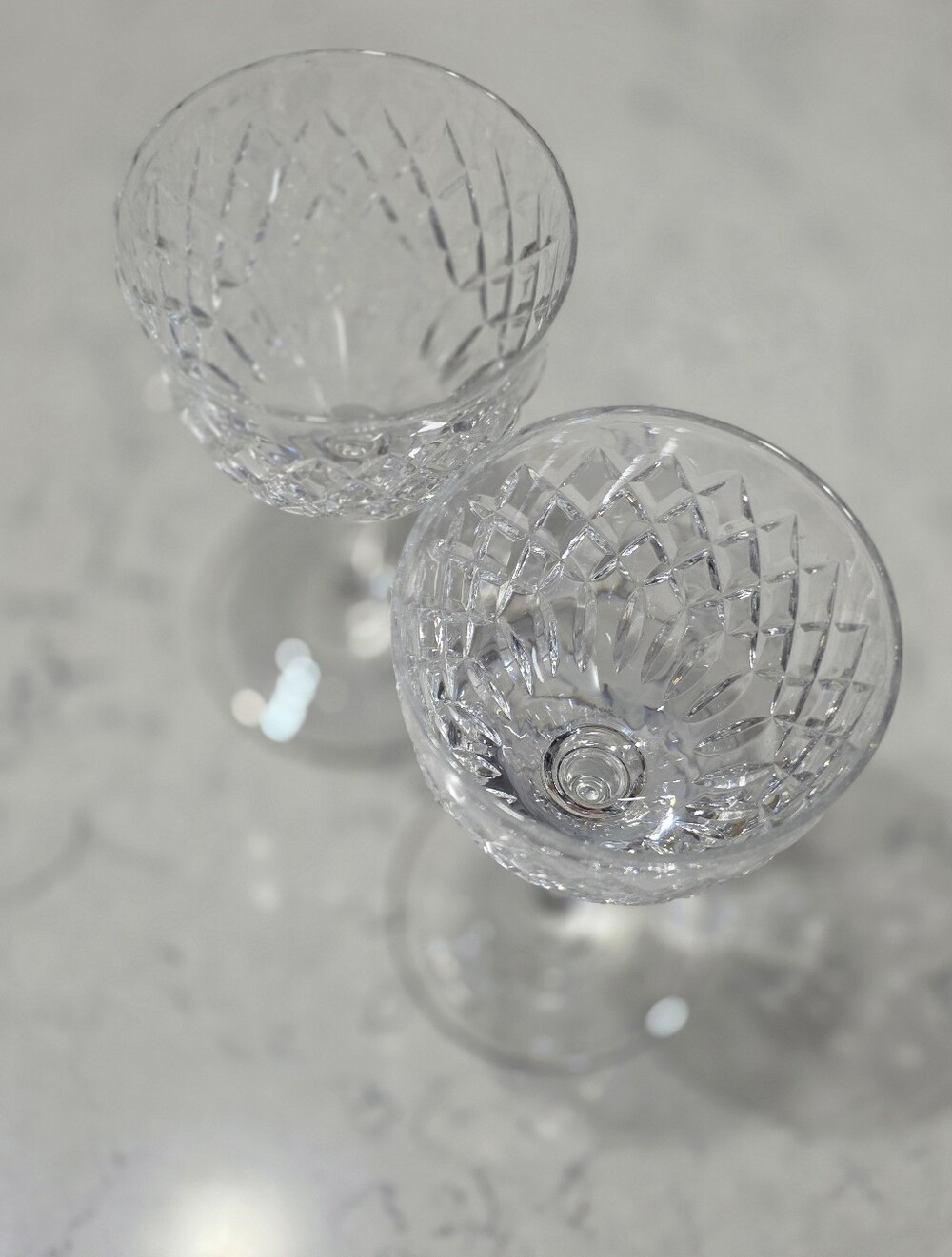 Set of 2 Vintage Waterford Crystal Lismore Cordial Glasses